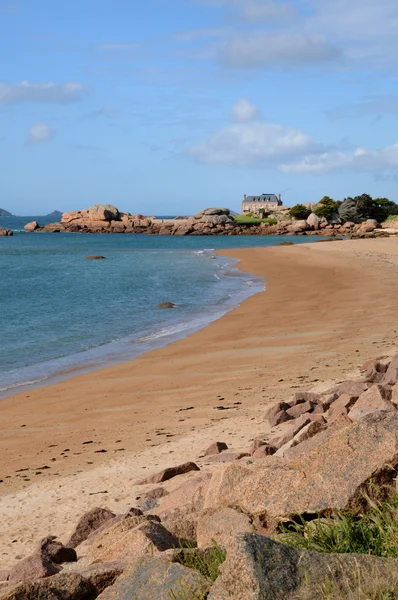 stock image Brittany, la Greve de Toul Drez in Tregastel