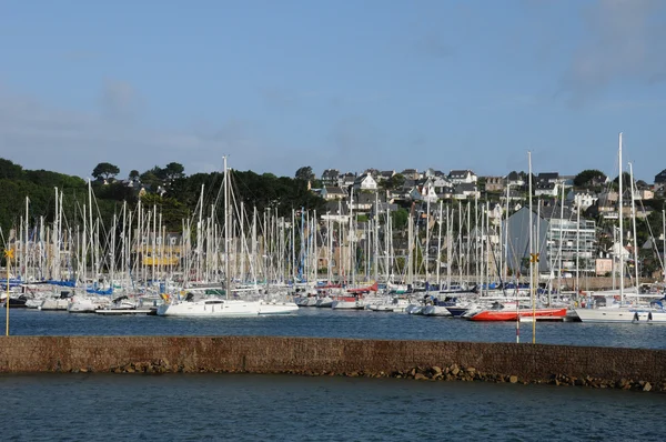 Bretagne, de haven van perros guirec — Stockfoto