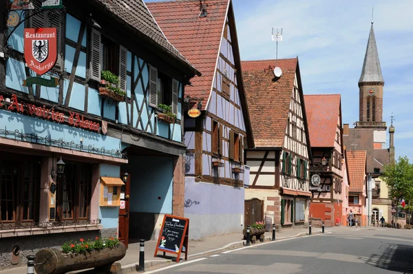 Alsace, the village of Kintzheim in Bas Rhin — Stock Photo, Image