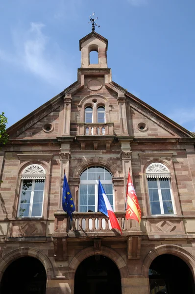 stock image Facade of the city hall of Kintzheim in Alsace