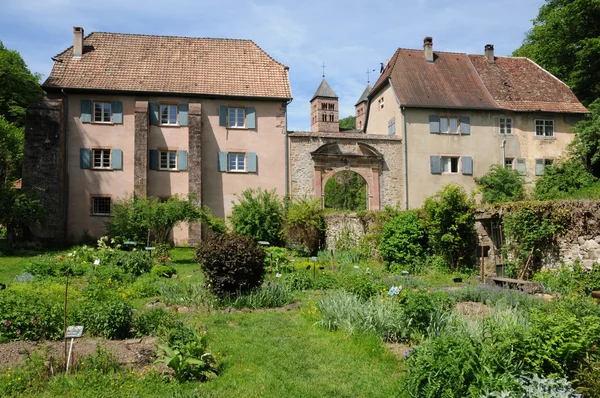 A abadia romana de Murbach na Alsácia — Fotografia de Stock