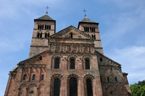 Римское аббатство Мурбах в Эльзасе — стоковое фото