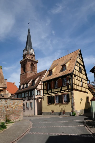 Francia, el pueblo de Bergheim en Alsacia —  Fotos de Stock