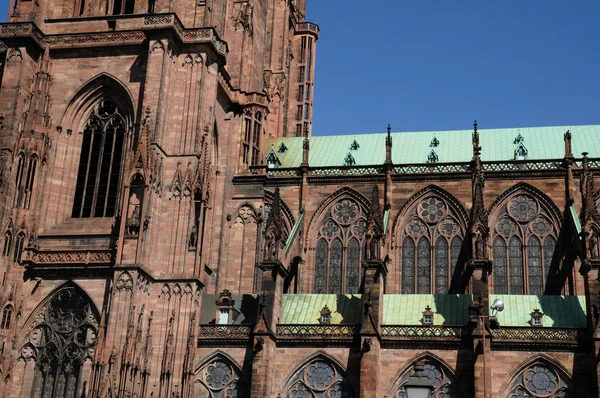 França, a catedral de Estrasburgo na Alsácia — Fotografia de Stock