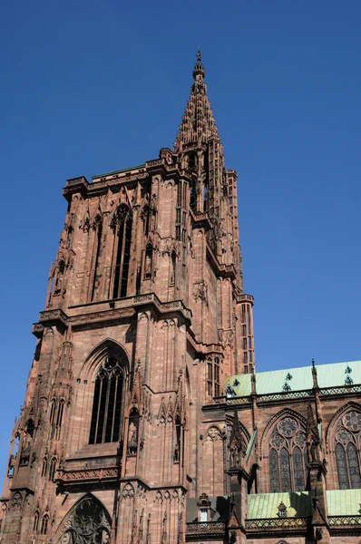 stock image France, the cathedral of Strasbourg in Alsace