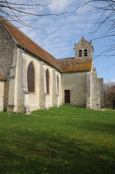 Val d Oise, the old church of Wy dit Joli Village — Stock Photo, Image
