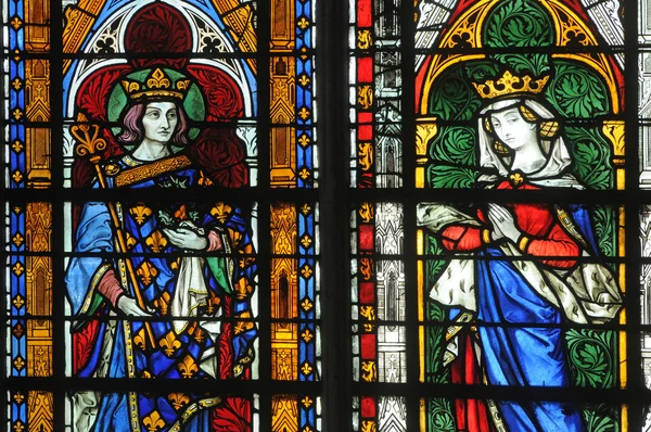 Frankrike, Mantes La Jolie-kirken – stockfoto