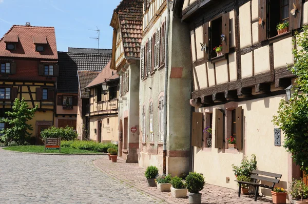Francie, vesnice bergheim v Alsasku — Stock fotografie