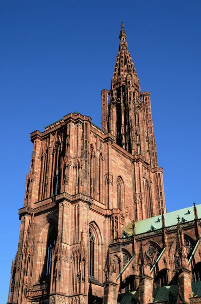 Francia, la catedral de Estrasburgo en Alsacia — Foto de Stock