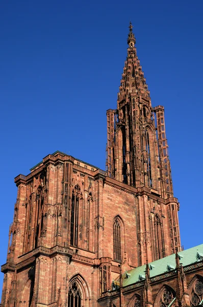 Frankrike, katedralen i strasbourg i alsace — Stockfoto
