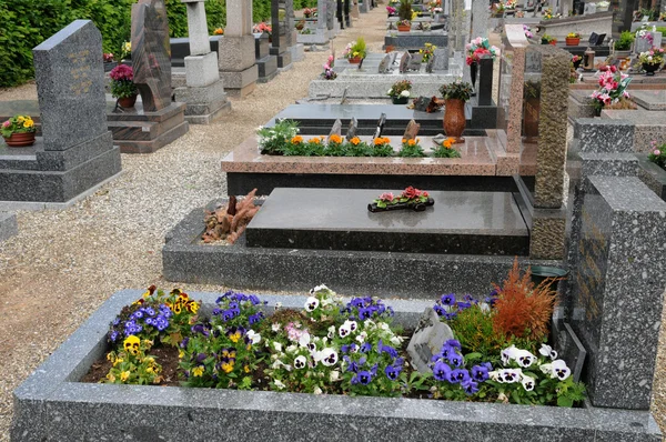 Alsace içinde oberhausbergen mezarlığı — Stok fotoğraf