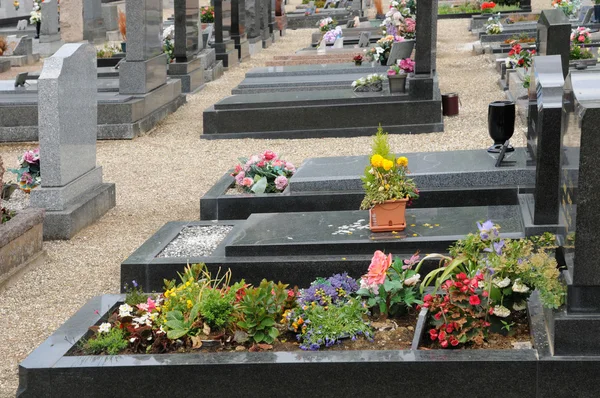 Alsace içinde oberhausbergen mezarlığı — Stok fotoğraf