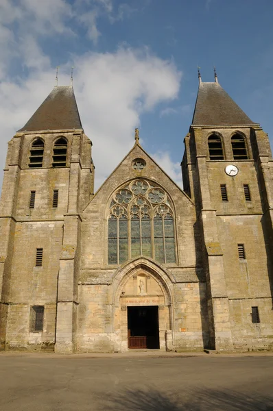 Frankreich, die Stiftskirche von ecouis in l eure — Stockfoto
