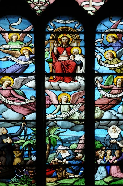 フランス, マニクール アン ヴァル d でアデルの教会オワーズ — ストック写真