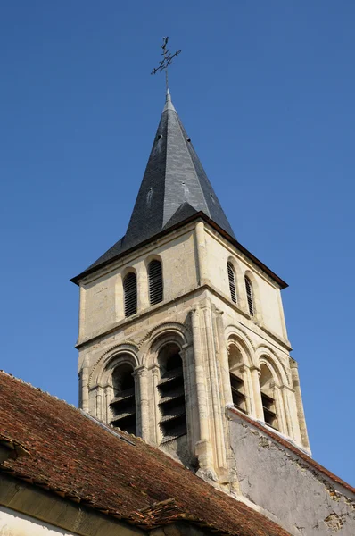 Frankreich, die gotische Kirche von Dericourt — Stockfoto