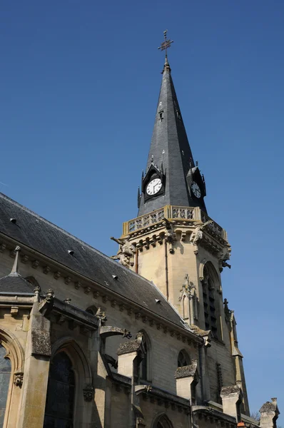 Kościół vigny w val d oise — Zdjęcie stockowe