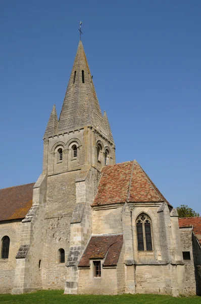 A antiga igreja gótica de Gadancourt — Fotografia de Stock