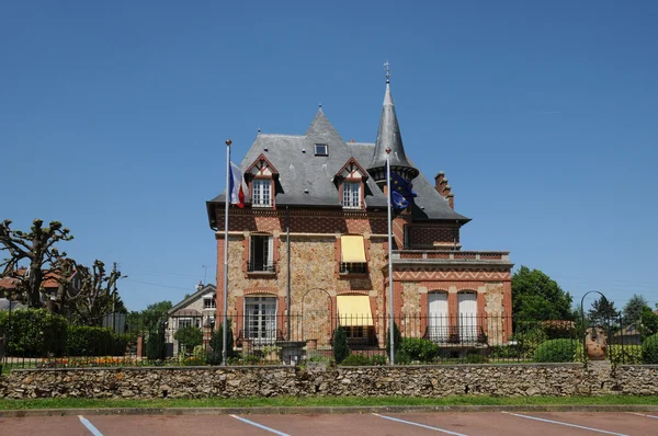 Franciaország, Városháza Orgeval Les Yvelines — Stock Fotó