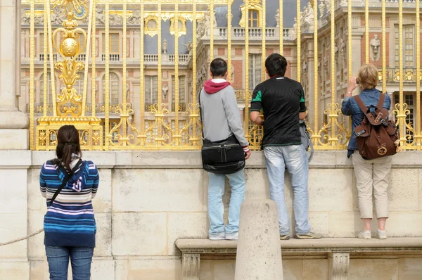 stock image France, tourists take photographs of Versailles castle