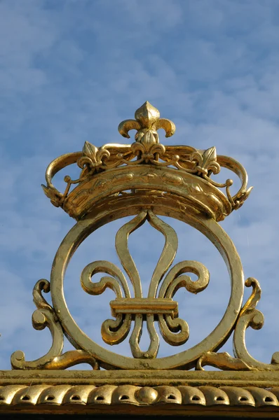 Francia, puerta de oro del palacio de Versalles en Les Yvelines —  Fotos de Stock