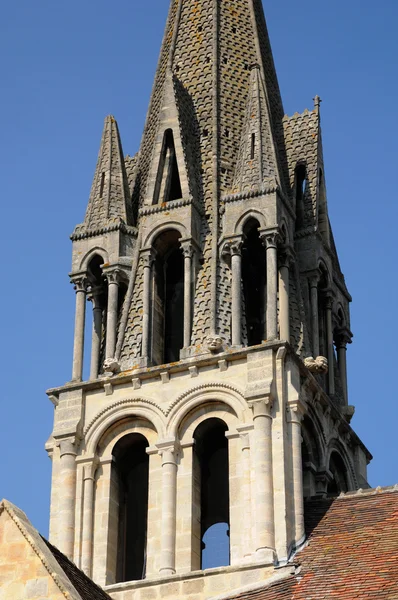Yvelines, campanario de la iglesia de Vernouillet — Foto de Stock