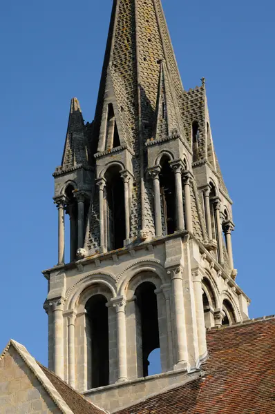 Yvelines, bell tower Vernouillet templom — Stock Fotó