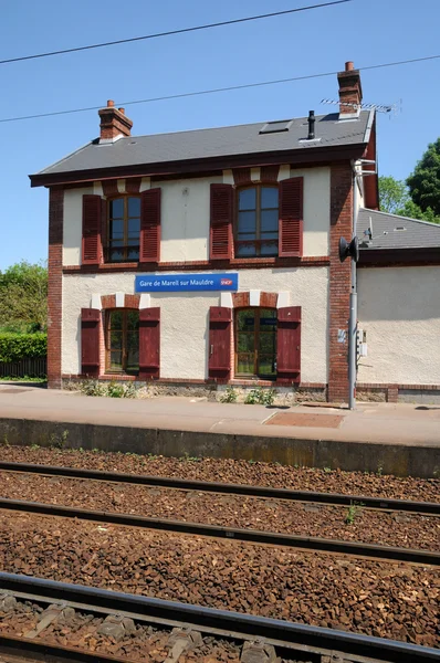 stock image France, the station of Mareil sur Mauldre