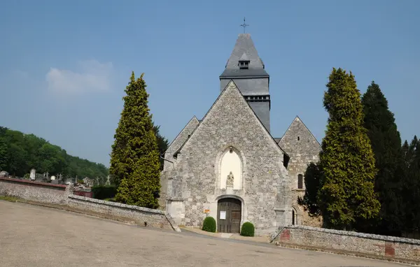 Франция, церковь Лион-ла-Форе в l Eure — стоковое фото