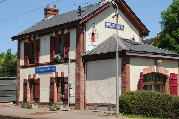 stock image France, the station of Mareil sur Mauldre