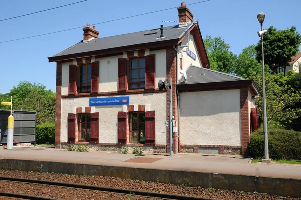 France, the station of Mareil sur Mauldre — Stock Photo, Image