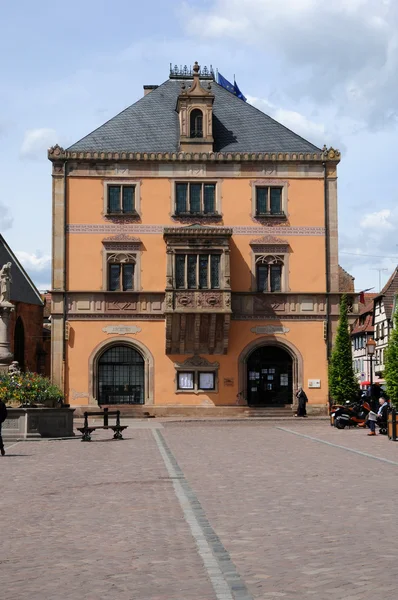 França, Câmara Municipal de Obernai na Alsácia — Fotografia de Stock