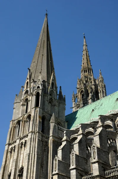 Francia, la catedral de Chartres en Eure et Loir —  Fotos de Stock