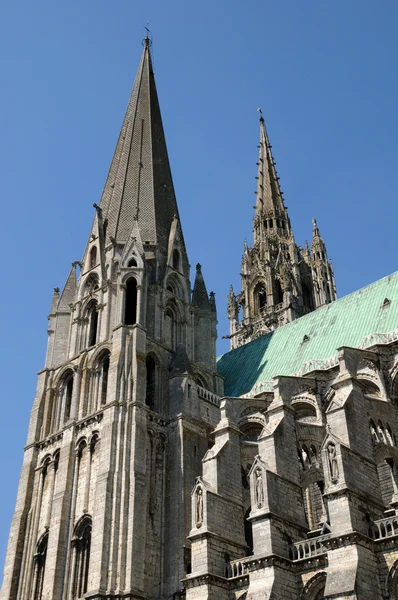 Francia, la cattedrale di Chartres a Eure et Loir — Foto Stock