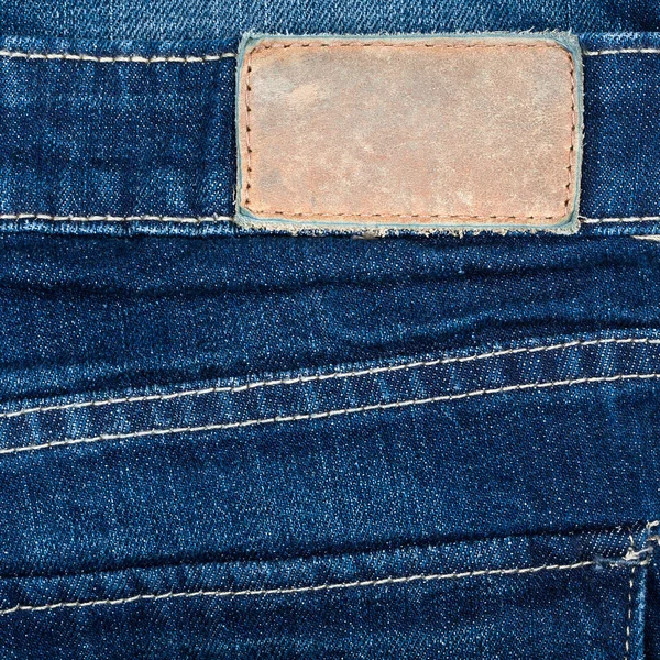 Prázdné kožené džíny — Stock fotografie