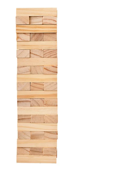 Torre in blocchi di legno — Foto Stock
