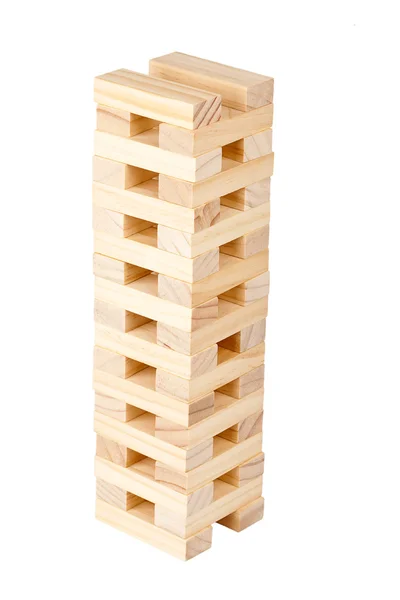 Torre de bloques de madera — Foto de Stock