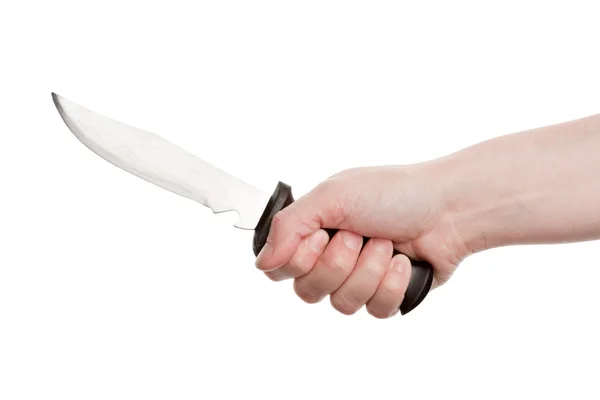 Ножового в руці — стокове фото