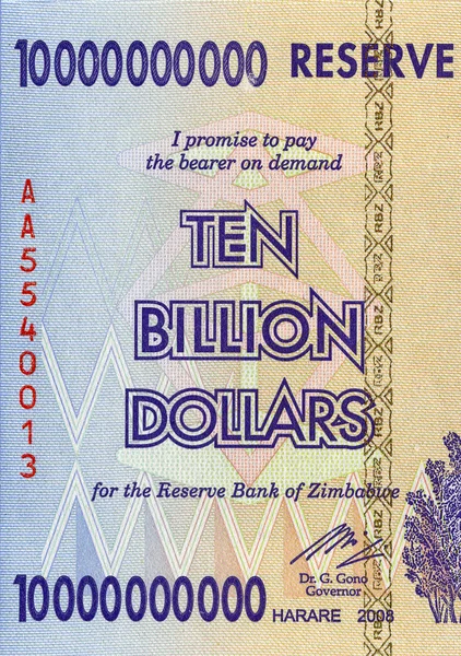 Zehn Milliarden Dollar — Stockfoto