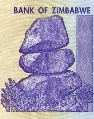 Zimbabwe note clipart