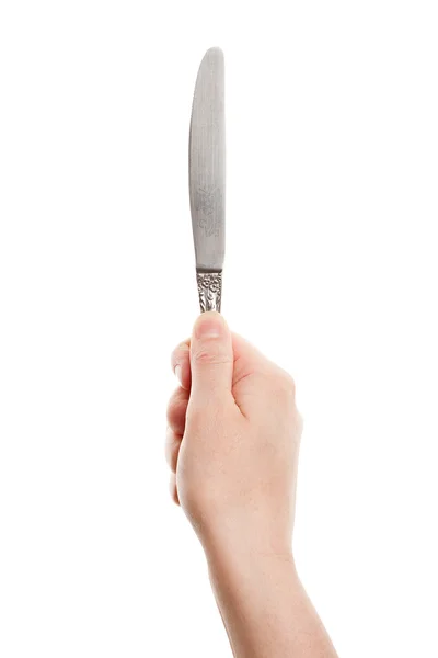 Knife in hand — Stock Photo, Image