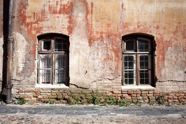 Yaşlı sokak duvar — Stok fotoğraf