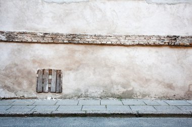 Aged street wall clipart