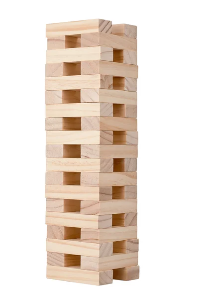 Wooden blocks tower — Stock Photo, Image