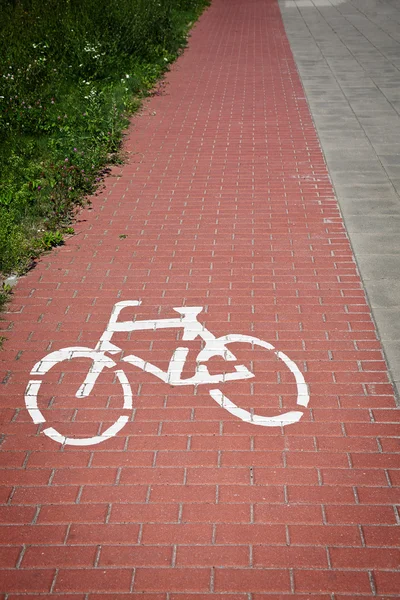 stock image Bicycle road sign