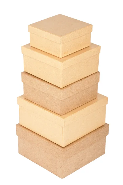 Torre de caja de cartón —  Fotos de Stock