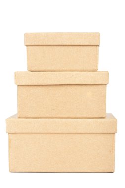 Cardboard box tower clipart