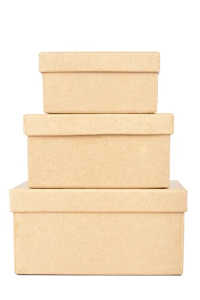 Cardboard box tower — Stock Photo, Image