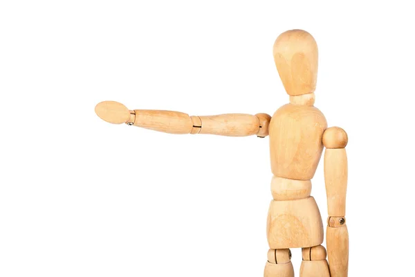 Wooden dummy showing direction — Stock Photo, Image