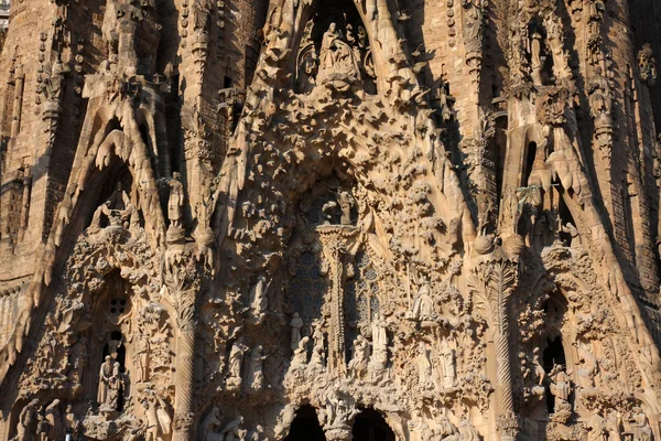 Sagrada familia temple detail II, barcelona — Stock Photo, Image