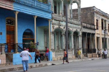 Pinar del Rio street, Cuba clipart